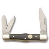 Owl Head Buffalo Horn Whittler 3-Blade Pocket Knife