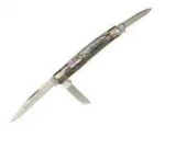 Queen Cutlery Small Serpentine knife with Abalone Handle