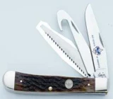 Case Cutlery Hunter Trapper BSA Caramel Bone 3-Blade Knife