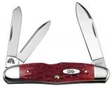 Case Cutlery Humpback Whittler CV 3-Blade Pocket Knife with Dark Red B