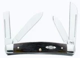 Case Cutlery Medium 4-Blade Congress Brown Barnboard Bone Pocket Knife