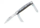 Queen Cutlery Abalone Stockman 3-Blade Pocket Knife