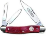 Boker USA Whittler Smooth Red Bone 3-Blade Pocket Knife