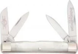 Queen Cutlery 4-Blade Mini Congress Pocket Knife w/Pearl Handles