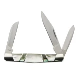 Master Cutlery Elk Ridge, Genuine MOP Handle, 3 Blade Pocket Knife