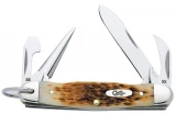 Case Jr. Scout Folding Knife, 3.25" Amber Bone (64090 RSS)