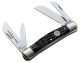 Boker Congress 4-Blade Pocket Knife with Jigged Black Bone Handle