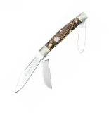 PUMA Knives Stock 3 Blade Pocket Knife with Stag Handle