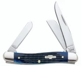 Case Cutlery Medium 3-Blade Stockman Blue Bone Pocket Knife