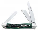 Case Cutlery Worn Bermuda Green Bone Medium 3-Blade Pocket Knife