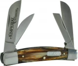 Schrade IMP15CON Imperial Amber Congress 4-Blade Pocket Knife