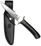Al Mar Knives Shiva Black Micarta Fixed Blade Knife Scales With Sheath