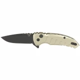 Hogue X1-Microflip Folding Knife Drop Point Tumbled Blade/Aluminum Handle