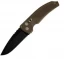 Hogue EX-A03 3.5 in., Automatic knife with Brown Handle, Black Drop Po