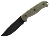 Ontario TAK-1 Fixed Blade, 4.6" 1095 Steel Blade, Micarta Handles, Sheath - 8602