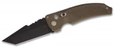 Hogue EX-A03 3.5 in. Automatic Knife, Brown Polymer Handle, Black Tanto