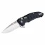 Hogue X1-Microflip Folding Knife Drop Point Tumbled Blade/ Black