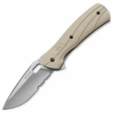 Buck Knives Vantage Force Desert Tan Serrated Single Blade Pocket Knif