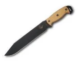 Ontario Knife Company RD 9 Tan Micarta Handle Black Plain Blade with S