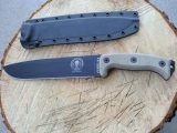 RAT Cutlery Junglas 10" Knife Black Blade with Sheath
