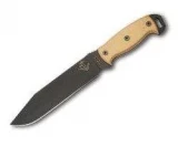 Ontario Knife Company RD 7 Tan Micarta Black Plain Blade