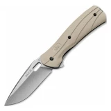Buck Vantage Force Select Folding Knife, Plain Stonewashed Blade, Dese