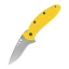 Kershaw Knives Scallion Single Blade Pocket Knife - Yellow
