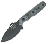Tops Knives JAC01 Iraq-Jac Fixed Blade Knife with Black Linen Micarta