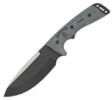Tops Knives OC01 Outpost Command Fixed Blade Knife with Black Linen Mi