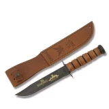 Ka-bar Knives USN 9/11Commemorative Knife w/Leather Sheath
