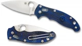 Spyderco C101PSBL2 Manix2 Folding Knife 3-3/8" BD-1 Combo Blade