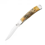 Bear & Son Cutlery Genuine India Stag Bone Bear Rancher Pocket Knife