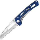 Buck Knives 276782 Vertex, Blue Aluminum Handle, ComboEdge