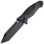Hogue EX-F02 Outdoor Fixed Blade Knife with Black Handle and Black Tan
