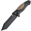 Hogue EX-F02 Fixed Blade Knife with Dark Earth Handle and Black Tanto