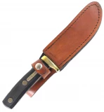 Schrade Old Timer 165OT Woodsman Fixed Blade Knife with Leather Sheath