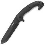 Schrade SCHF43 Jessica-X Knife, 9" 1070 Carbon Steel Fixed Blade, TPE Handle