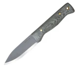 Condor Tool & Knife Bushlore Camp Knife, 4.31" 1075 Blade, Micarta Handle, Leather Sheath