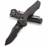Benchmade 810 Contego, 3.98" M4 Black ComboEdge Blade, G10 Handles - 810SBK