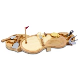 Picnic Time Sand Trap Bamboo Cutting Board with Tools