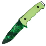 Bear & Son Cutlery Undead Bear Tac II, Zombie G-10 Handle, Zombie, Plain