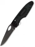 Bear & Son 3 1/2" Black Zytel & Black Kraton Sideliner Ti Pocket Knife