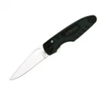 Bear & Sons Cutlery Black Zytel and Kraton Sideliner with Pocket Clip