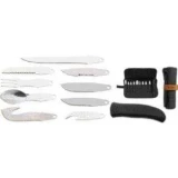Bear & Sons Cutlery Switch-A-Blade Camp Set with Camp Roll