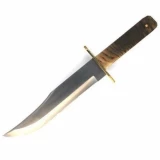 Bear & Son Cutlery 12" American Bowie RamHorn w/Leather Sheath