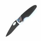 Bear & Son Cutlery 4-1/8" Slideliner Micarta Plain Black Single Blade