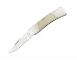 Bear & Sons Cutlery White Smooth Bone Exec. Lockback Upswept