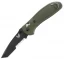 Benchmade 553 Griptilian Pocket Knife (Tanto ComboEdge, Olive Drab)