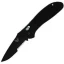 Benchmade 551 Griptilian Pocket Knife (Drop Point ComboEdge, Black)