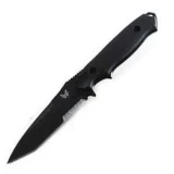 Benchmade Nimravus Knife with ADC G-10 Handle, Black Tanto Blade, an